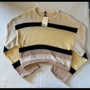 H&M cropped striped sweater